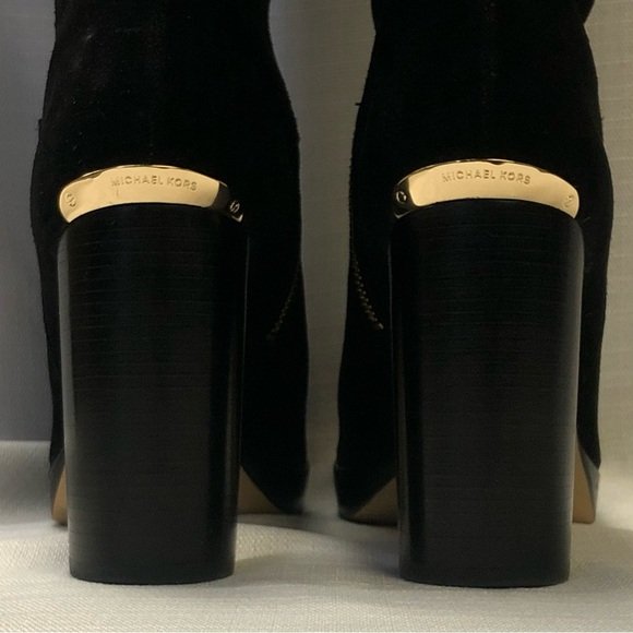 Sexy MICHAEL Michael KORS Regina Suede Platform Knee High Boots MMK 11 - Picture 11 of 16